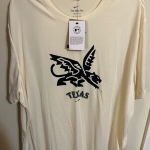 Texas Rangers Cream Graphic Nike Tee 2XL Dri Fit NWT